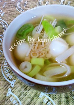 なめ茸ウズラの卵スープ♪-レシピのメイン写真