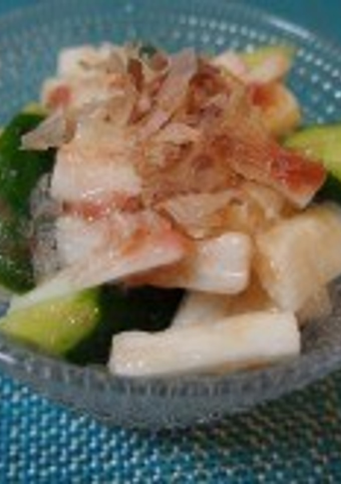 ☆長芋ときゅうりの梅和え☆-レシピのメイン写真