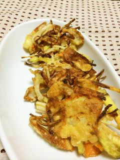 野菜の皮でかき揚げ風-レシピのメイン写真