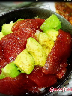 代謝をあげよう♪アボカド生姜赤身マグロ丼-レシピのメイン写真