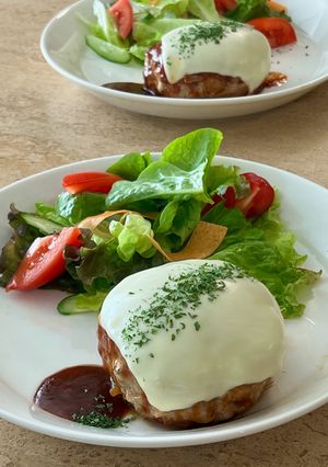 とろりチーズのっけハンバーグ-レシピのメイン写真