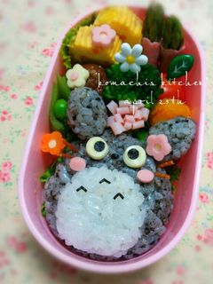 幼稚園 お弁当 キャラ弁 トトロ-レシピのメイン写真