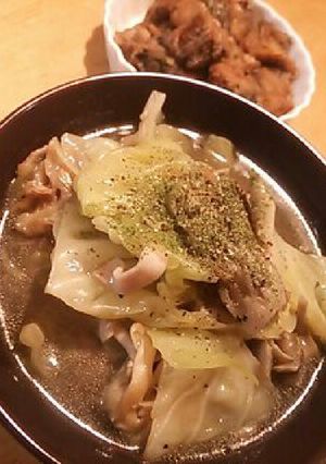 キャベツとキノコの具沢山スープ-レシピのメイン写真