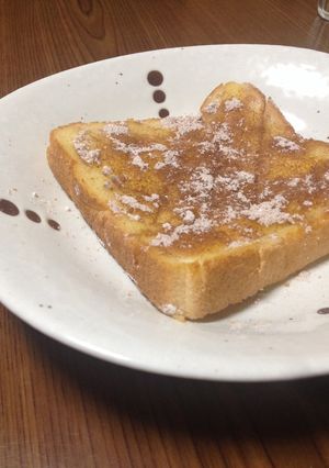 シナモントーストがすぐ出来ちゃう♩-レシピのメイン写真
