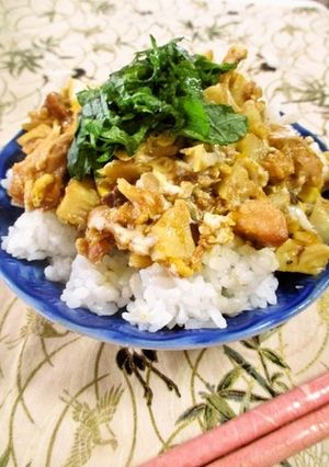 筍とさば缶のお手軽丼-レシピのメイン写真