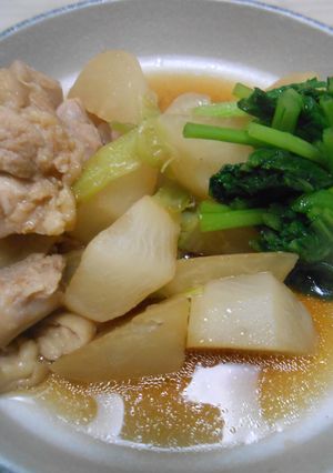 かぶと鶏肉の煮物-レシピのメイン写真