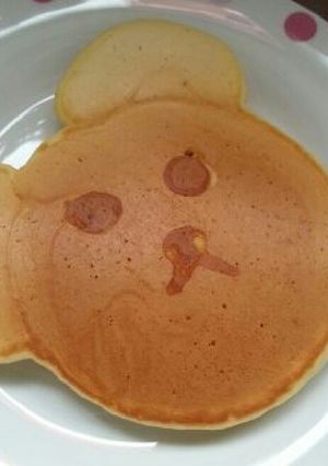 ふわふわ♪クマパンケーキ♪-レシピのメイン写真