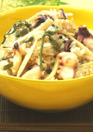 山菜タコ飯-レシピのメイン写真