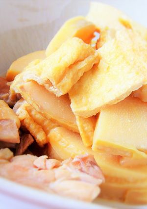 鶏味塩 de たけのこと鶏肉の煮物-レシピのメイン写真
