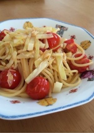 °＊プチトマトとキャベツのパスタ＊°-レシピのメイン写真