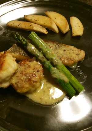 真鯛とホタテのパン粉焼きバターソース-レシピのメイン写真