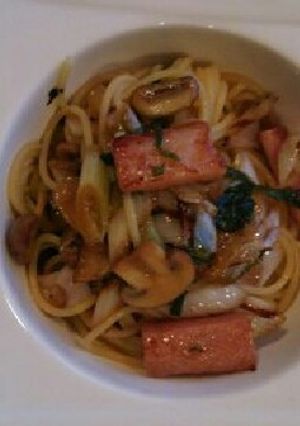 早すぎ！厚切りベーコンの和風パスタ-レシピのメイン写真