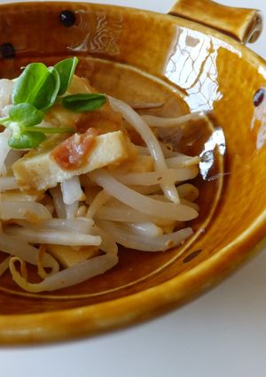 もやしと高野豆腐の梅和え…レンジ…-レシピのメイン写真