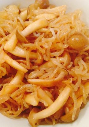 麺つゆで簡単♡しめじとしらたき炒め-レシピのメイン写真