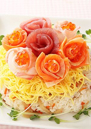 花束ちらし寿司-レシピのメイン写真