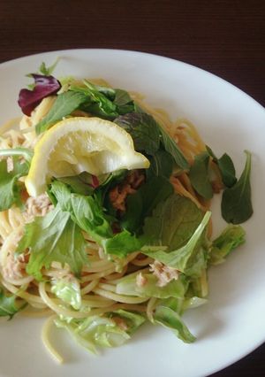 ﾂﾅと春キャベツのレモン風味パスタ-レシピのメイン写真