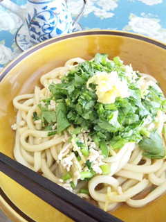 春菊&生姜好きさんへ♪鶏ダシ煮込みうどん-レシピのメイン写真