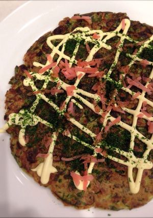 葉玉ねぎ大量消費のねぎ焼き-レシピのメイン写真