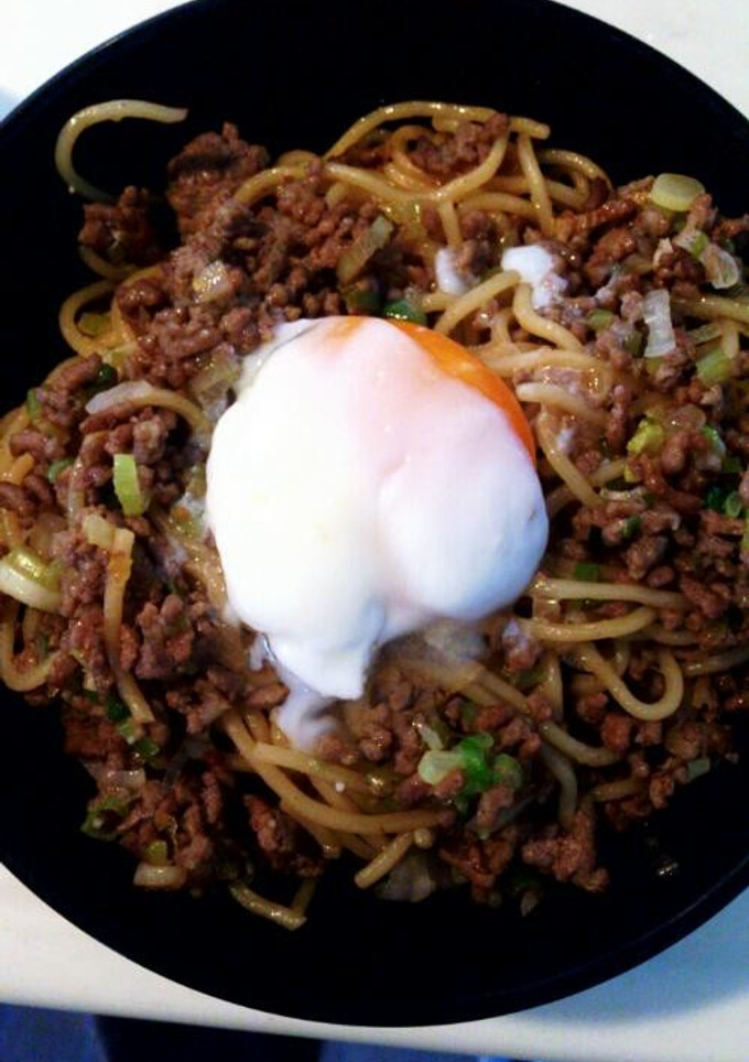 簡単！ひき肉とネギで油そば風☆やきそば-レシピのメイン写真