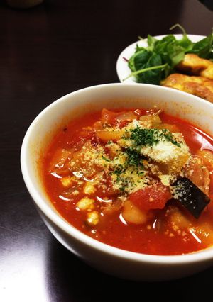 食べるトマトスープ-レシピのメイン写真