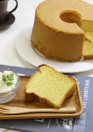 ふわふわプレーンシフォンケーキ-レシピのメイン写真