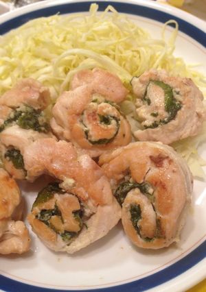 塗って巻くだけ簡単鶏しそマヨネーズ-レシピのメイン写真