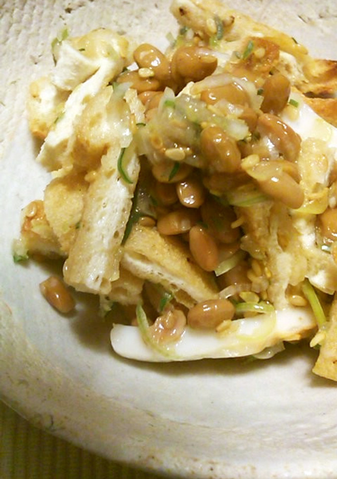 油揚げ・竹輪・納豆の和え物-レシピのメイン写真