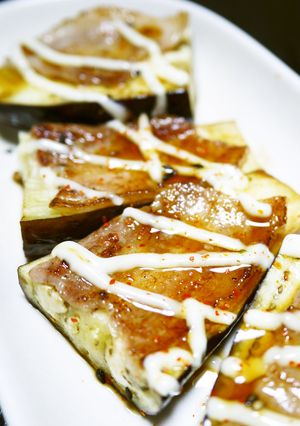 なすの豚ばら焼き★めんつゆマヨがけ-レシピのメイン写真