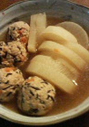 栄養満点！鶏つくねと大根の煮物-レシピのメイン写真