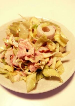 ツナ&キャベツのサラダinちくわ-レシピのメイン写真