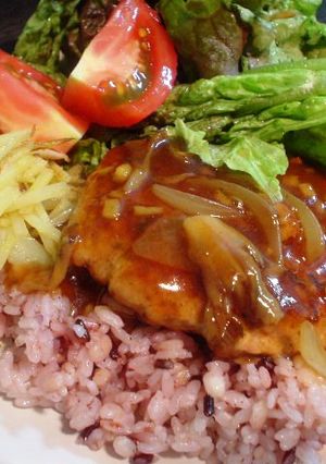 (∵)屋：野菜もり♪和風ロコモコプレート-レシピのメイン写真