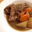 鶏肉と大根の赤ワイン煮