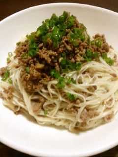 そうめんの挽き肉炒め-レシピのメイン写真