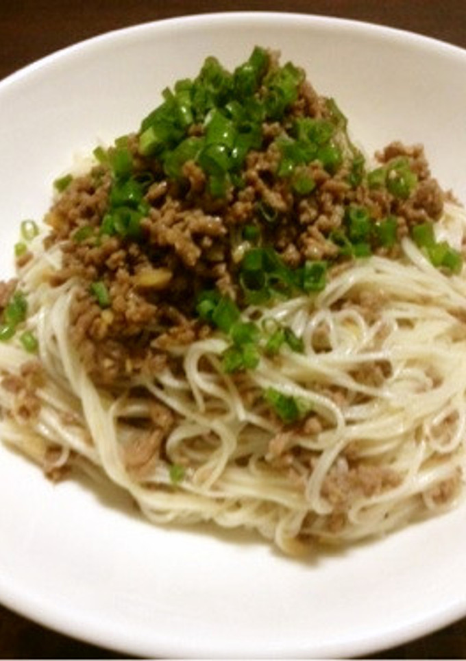 そうめんの挽き肉炒め-レシピのメイン写真