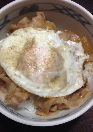 手軽にガッツリ 豚の生姜焼き丼-レシピのメイン写真