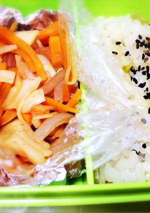 レンジだけ！たけのこと玉ねぎの副菜-レシピのメイン写真