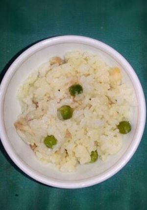 グリーンピースとベーコンの春色炊込ご飯-レシピのメイン写真