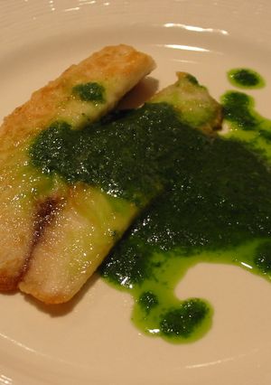 バジルのソースでお魚おいすぃい！-レシピのメイン写真