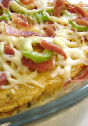 大豆ベースで健康PIZZAケーキ風-レシピのメイン写真