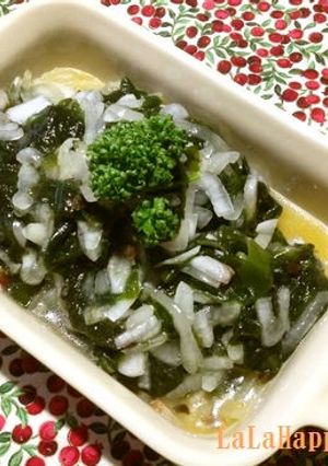 レンジで♪わかめと新玉ねぎの簡単サラダ-レシピのメイン写真