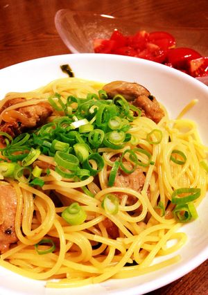 鶏肉と玉ねぎの和風パスタ-レシピのメイン写真