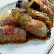 ほんだし煮!茄子と紅生姜の肉巻き
