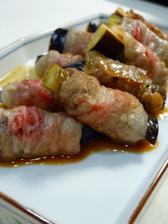 ほんだし煮!茄子と紅生姜の肉巻き-レシピのメイン写真