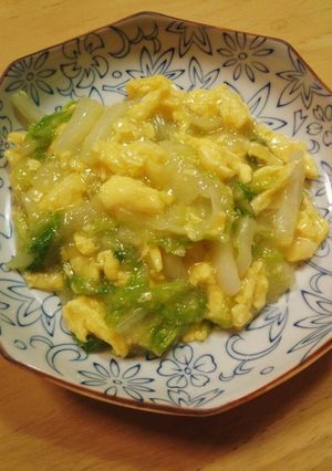 白菜と卵のシンプル塩あんかけ-レシピのメイン写真