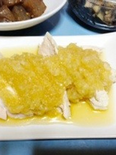 茹で鶏の玉ねぎポン酢がけ-レシピのメイン写真