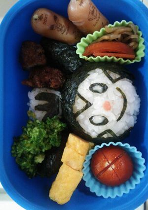 キャラ弁おにぎり♪ポケモン♪ハリマロン♪-レシピのメイン写真