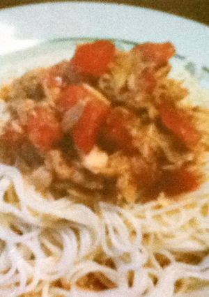 ツナとトマトのぶっかけ素麺-レシピのメイン写真