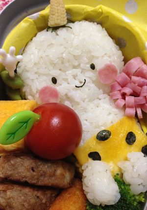 キャラ弁 NHKじゃくじゃくあまのじゃく-レシピのメイン写真