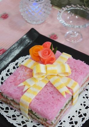 祝・デコ寿司-レシピのメイン写真