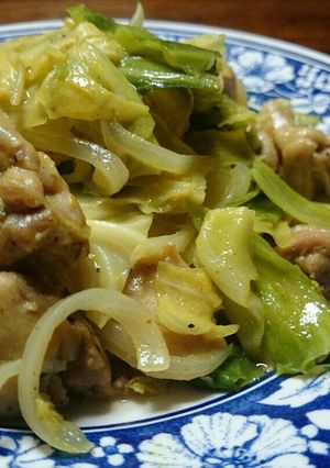 鶏肉と春キャベツのカレーマヨ♪炒め-レシピのメイン写真